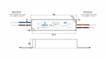 60W 24V IP67 ZPV constant voltage impulse power supply unit